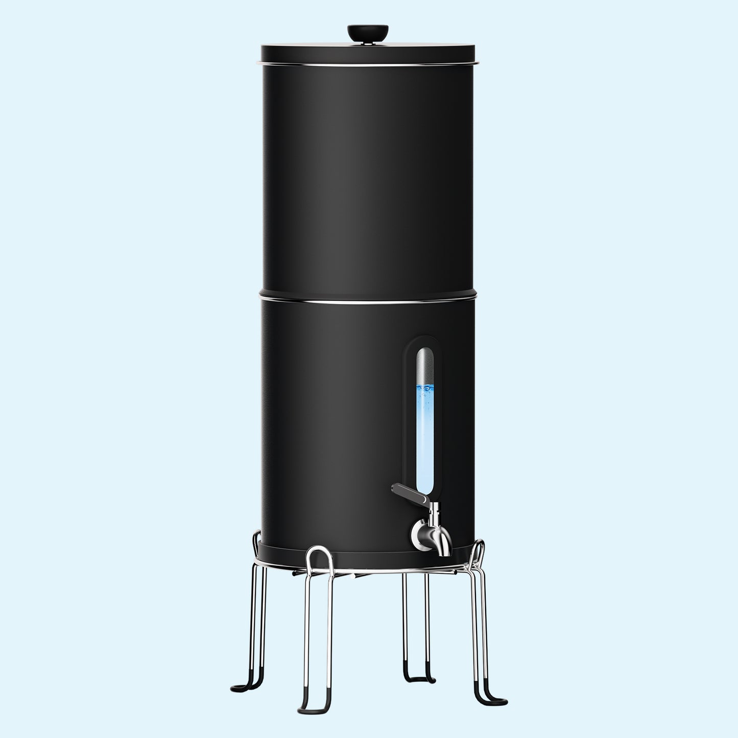 Opti Steel | Alkaline Stainless Countertop Water Dispenser (2.25 Gallon Capacity) + 1 Filter (200 Gal)