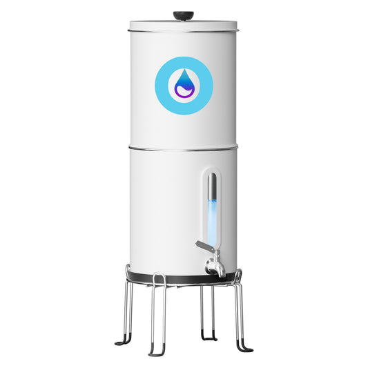 Opti Steel | Alkaline Stainless Countertop Water Dispenser (2.25 Gallon Capacity) + 1 Filter (200 Gal)