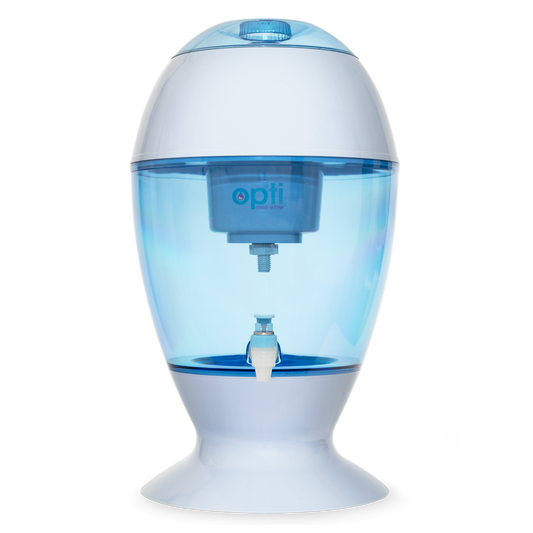 Opti Drop | Alkaline Countertop Water Dispenser (3 Gallon Capacity) + 1 Filter (200 Gal)