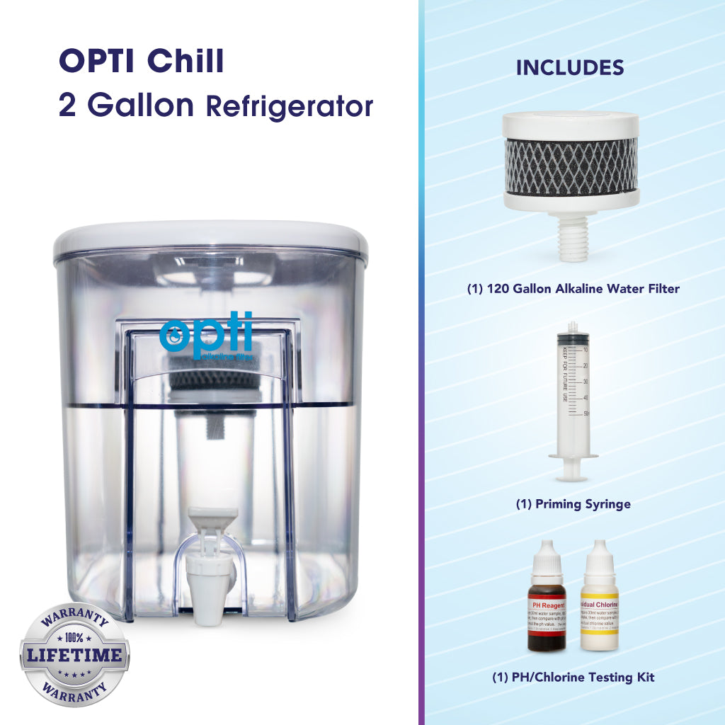 Opti Chill | 2 Gallon Refrigerator Unit + 1 Filter (Retail $80/ Affiliate $64)